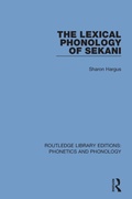 Cover: The Lexical Phonology of Sekani - Routledge