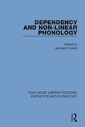 Cover: Dependency and Non-Linear Phonology - Routledge