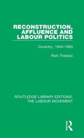 Cover: Reconstruction, Affluence and Labour Politics - Routledge