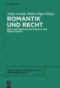 Cover: Romantik und Recht - De Gruyter