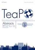 Cover: TeaP 2018 - Pabst Science Publishers