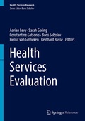 Cover: Health Services Evaluation - Springer