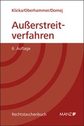 Cover: Au&szlig;erstreitverfahren - Manz