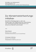 Cover: Zur &laquo;Konzernverantwortungsinitiative&raquo; - Schulthess Juristische Medien