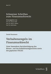 Abbildung von: Verhaltensregeln im Finanzmarktrecht - Schulthess Juristische Medien