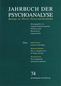 Abbildung von: Jahrbuch der Psychoanalyse / Band 74: Lüge - frommann-holzboog
