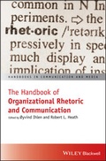 Cover: The Handbook of Organizational Rhetoric and Communication - Wiley