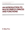 Cover: An Introduction to Multicomplex SPates and Functions - CRC Press