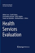 Cover: Health Services Evaluation - Springer