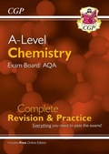 Cover: A-Level Chemistry: AQA Year 1 & 2 Complete Revision & Practice with Online Edition - Coordination Group Publications Ltd (CGP)