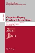 Cover: Computers Helping People with Special Needs - Springer