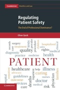 Cover: Regulating Patient Safety - Cambridge University Press