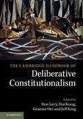 Cover: The Cambridge Handbook of Deliberative Constitutionalism - Cambridge University Press
