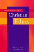Cover: Journal of the Society of Christian Ethics - Georgetown University Press