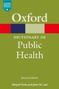 Cover: A Dictionary of Public Health - OUP eBook