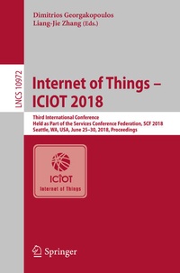 Enlarge image Cover: Internet of Things - ICIOT 2018 - Springer