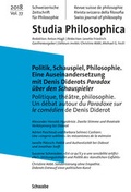 Cover: Politik, Schauspiel, Philosophie / Politique, th&eacute;&acirc;tre, philosophie - Schwabe Verlagsgruppe AG Schwabe Verlag
