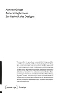 Cover: Andersm&ouml;glichsein. Zur &Auml;sthetik des Designs - transcript