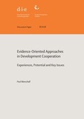 Cover: Evidence-oriented approaches in development cooperation - German Institute of Development and Sustainability (IDOS) gGmbH