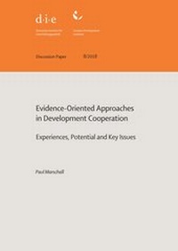 Enlarge image Cover: Evidence-oriented approaches in development cooperation - German Institute of Development and Sustainability (IDOS) gGmbH