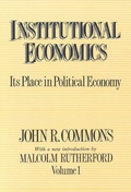 Cover: Institutional Economics - Routledge