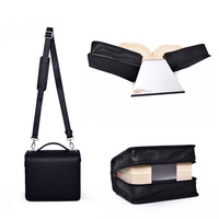 Bild: SartoriusSKIN Tasche PURO 2.0 aus Nappaleder in Gr. L in Onyx-Schwarz mit ergonomischem Tragegurt & Buchstütze - SKIN von Barth & Bauer