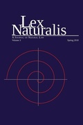 Cover: Lex Naturalis Volume 3 - Pace University Press