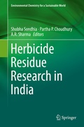 Cover: Herbicide Residue Research in India - Springer