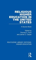 Cover: Religious Higher Education in the United States - Routledge
