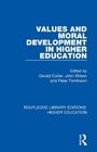 Cover: Values and Moral Development in Higher Education - Routledge