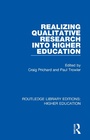 Cover: Realizing Qualitative Research into Higher Education - Routledge