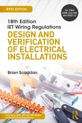 Cover: IET Wiring Regulations: Design and Verification of Electrical Installations - Routledge