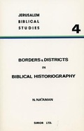 Cover: Borders and Districts in Biblical Historiography - Simor