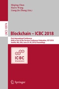 Cover: Blockchain - ICBC 2018 - Springer