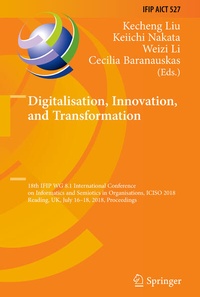 Enlarge image Cover: Digitalisation, Innovation, and Transformation - Springer