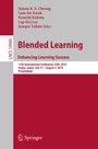 Cover: Blended Learning. Enhancing Learning Success - Springer