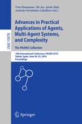 Cover: Advances in Practical Applications of Agents, Multi-Agent Systems, and Complexity: The PAAMS Collection - Springer