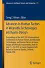 Cover: Advances in Human Factors in Wearable Technologies and Game Design - Springer