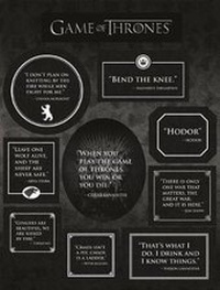 Enlarge image Cover: Game of Thrones Quotes Magnet Set - Dark Horse Deluxe