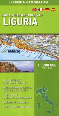 Abbildung von: Liguria 1:200.000 - Carte stradali regionali d'Italia;Libreria Geografica
