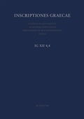 Cover: Cos: Tituli varii incerti alieni insulae milesiae - De Gruyter