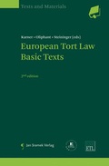Cover: European Tort Law - Jan Sramek Verlag KG