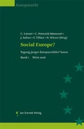 Cover: Social Europe? - Jan Sramek Verlag KG