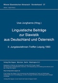 Cover: Linguistische Beitr&auml;ge zur Slawistik aus Deutschland und &Ouml;sterreich - Peter Lang Verlag
