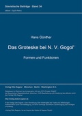 Cover: Das Groteske bei N. V. Gogol'. Formen und Funktionen - Peter Lang Verlag