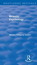 Cover: Revival: Mnemic Psychology (1923) - Routledge