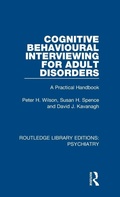 Cover: Cognitive Behavioural Interviewing for Adult Disorders - Routledge
