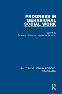 Enlarge image Cover: Progress in Behavioral Social Work - Routledge