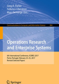 Enlarge image Cover: Operations Research and Enterprise Systems - Springer