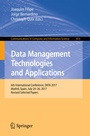 Cover: Data Management Technologies and Applications - Springer